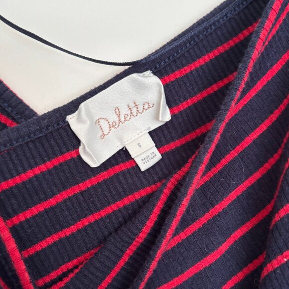 Anthropologie Striped Off-The-Shoulder Tee by Deletta (size S) - Picture 2 of 4